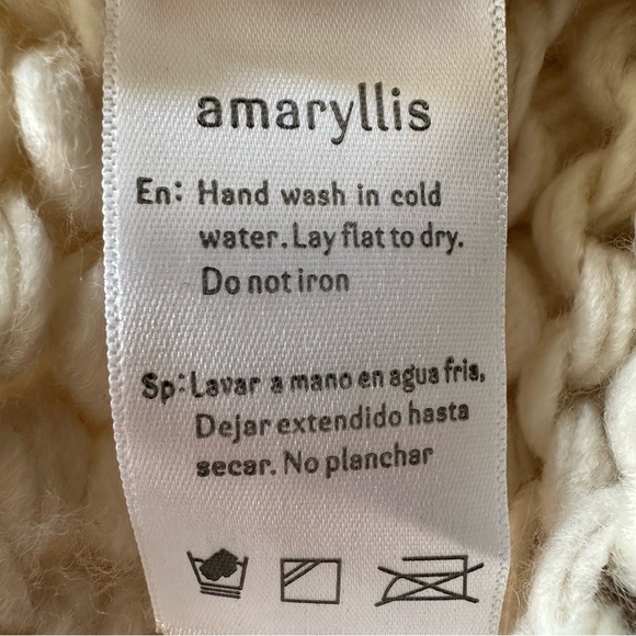 Amaryllis Chunky Bobble Open Knit Sweater Cream Oversized Pullover 2X/3X - Picture 7 of 8